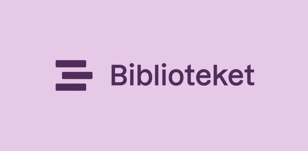 Logo for appen Biblioteket