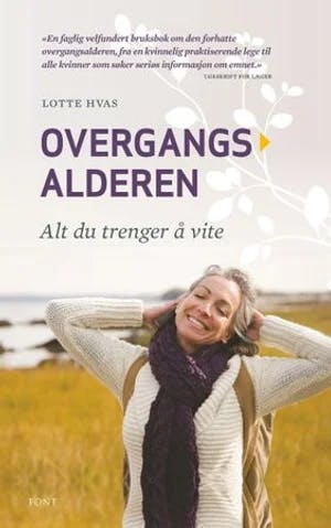 Omslag: "Overgangsalderen : alt du trenger å vite" av Lotte Hvas