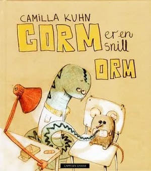 Omslag: "Gorm er en snill orm" av Camilla Kuhn