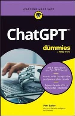 Omslag: "ChatGPT For Dummies" av Pam Baker
