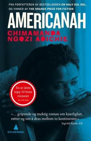 Omslag: "Americanah" av Chimamanda Ngozi Adichie