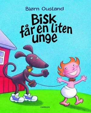 Omslag: "Bisk får en liten unge" av Bjørn Ousland